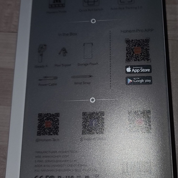 NEW Hohem iSteadyX 3 Axis Handheld Gimbal Stabilizer for Smartphone Tripod Black - Picture 5 of 5